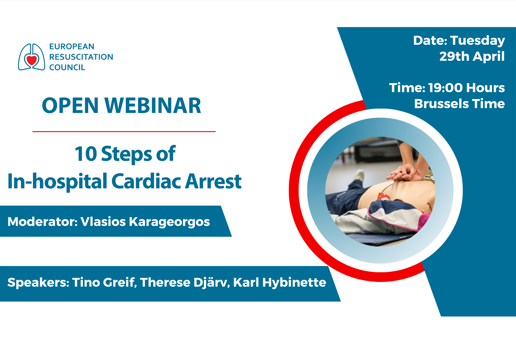 Webinar Image with Resuscitation hand position